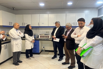 بازدید معاون محترم درمان دانشگاه از مرکز تحقیقات بانک فرآورده‌های پیوندی دانشگاه علوم پزشکی تهران،
